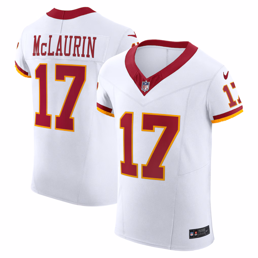 Men's Washington Commanders Terry McLaurin Nike White Alternate 2 Super Bowl Era Vapor F.U.S.E. Elite Jersey - Ujersey Shop