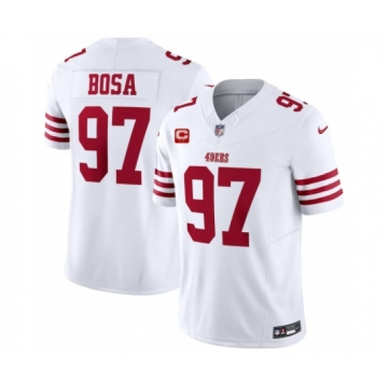 Men's Nike San Francisco 49ers #97 Nick Bosa White 2023 F.U.S.E. 1-Star C Vapor Untouchable Limited Football Stitched Jersey - Ujersey