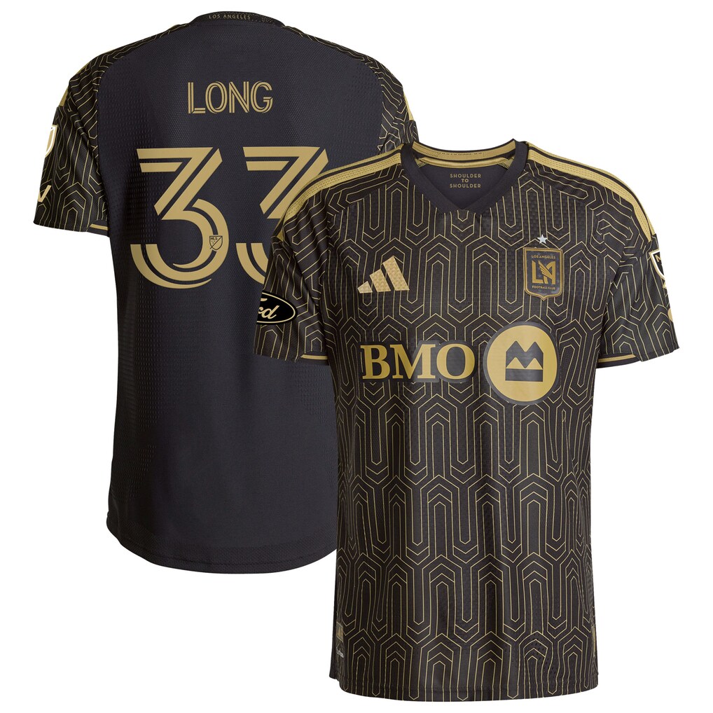 Men's LAFC Aaron Long adidas Black 2026 Primary Kit On-Field Authentic Jersey - Ujersey