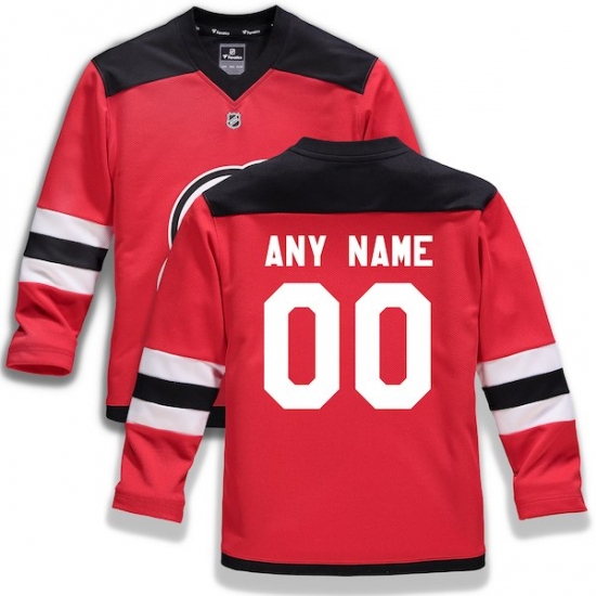 Youth New Jersey Devils Fanatics Branded Red Home Replica Custom Jersey - Ujersey
