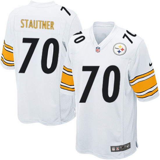 Men's Nike Pittsburgh Steelers #70 Ernie Stautner Game White NFL Jersey - Ujersey