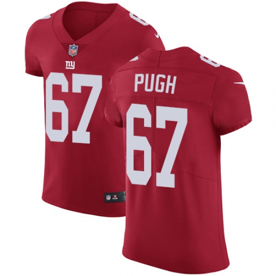Men's Nike New York Giants #67 Justin Pugh Red Alternate Vapor Untouchable Elite Player NFL Jersey - Ujersey