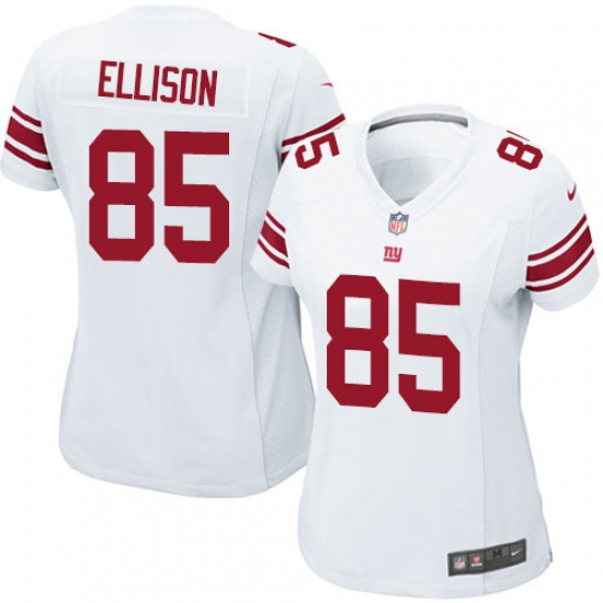 Women's Nike New York Giants #85 Rhett Ellison Game White NFL Jersey - Ujersey