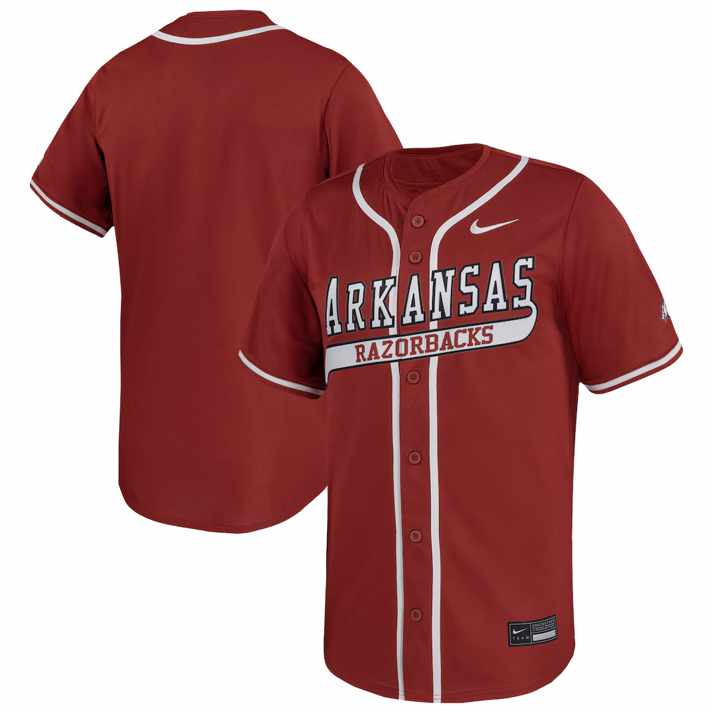 Men's Nike Cardinal Arkansas Razorbacks Limited Baseball Jersey - Ujersey NHL