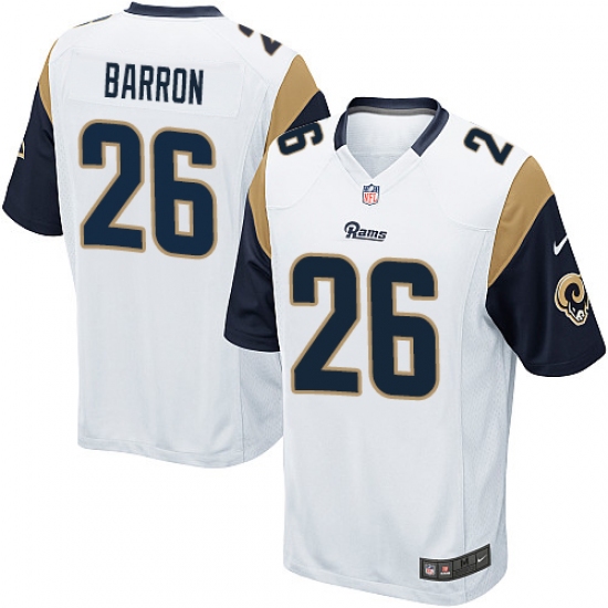 Men's Nike Los Angeles Rams #26 Mark Barron Game White NFL Jersey - Ujersey