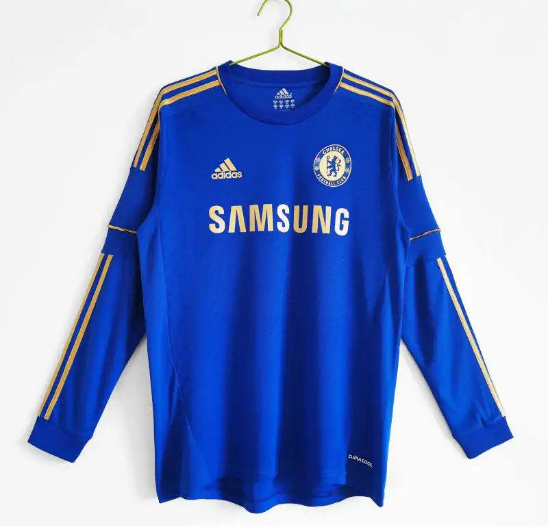 Chelsea Retro Football Jersey Home Long Sleeve Shirt 2012/13 - U-jersey