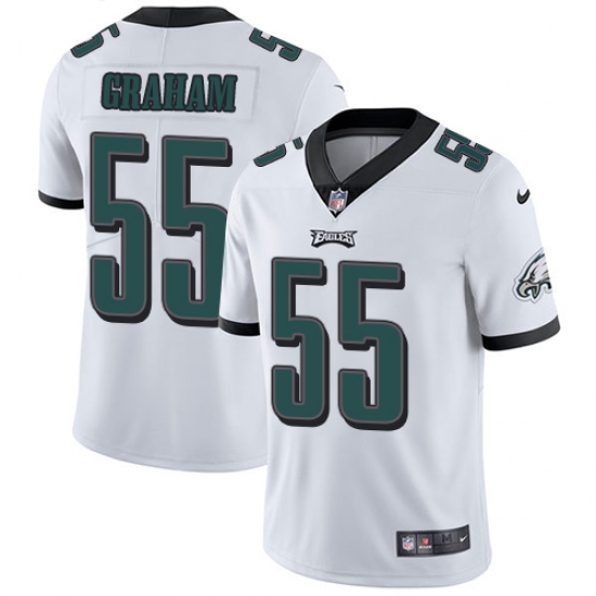 Youth Nike Philadelphia Eagles #55 Brandon Graham White Vapor Untouchable Limited Player NFL Jersey