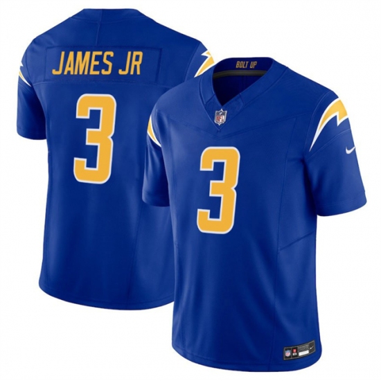 Men's Los Angeles Chargers #3 Derwin James JR Royal 2025 F.U.S.E Vapor Limited Stitched Football Jersey - Ujersey