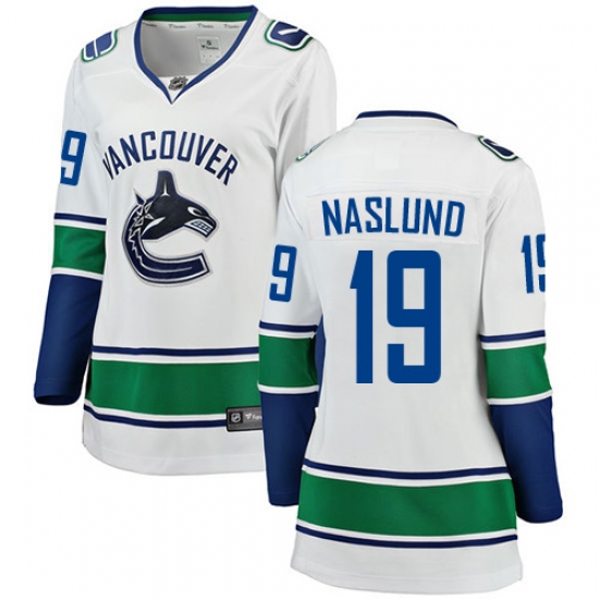 Women's Vancouver Canucks #19 Markus Naslund Fanatics Branded White Away Breakaway NHL Jersey - Ujersey