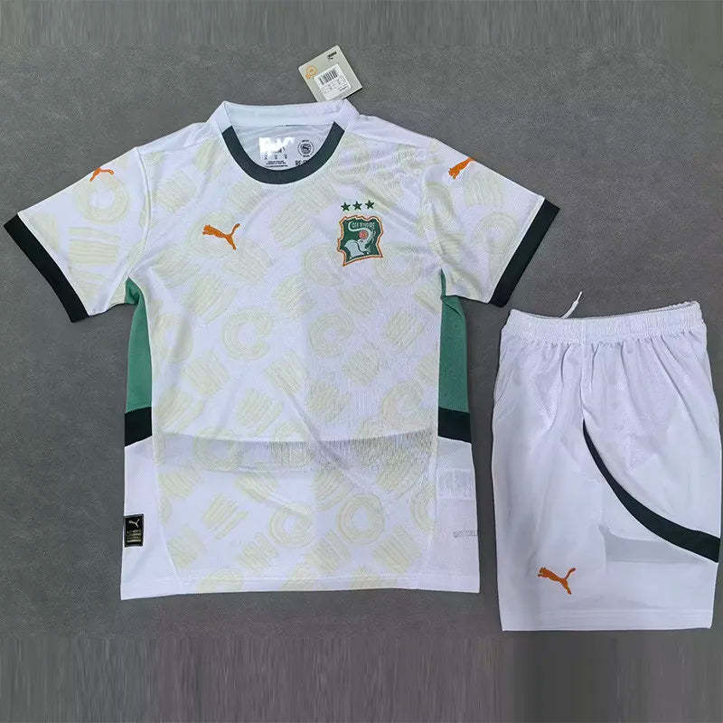 Côte d'Ivoire Soccer Jersey Away Kids Kit Jersey+Shorts 2025 - U-jersey
