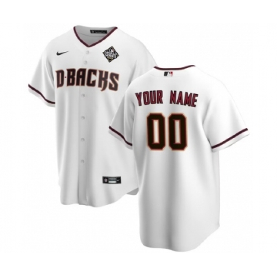 Men's Arizona Diamondbacks Active Player Custom White 2023 World Series Home Cool Base Stitched Baseball Jersey - Ujersey