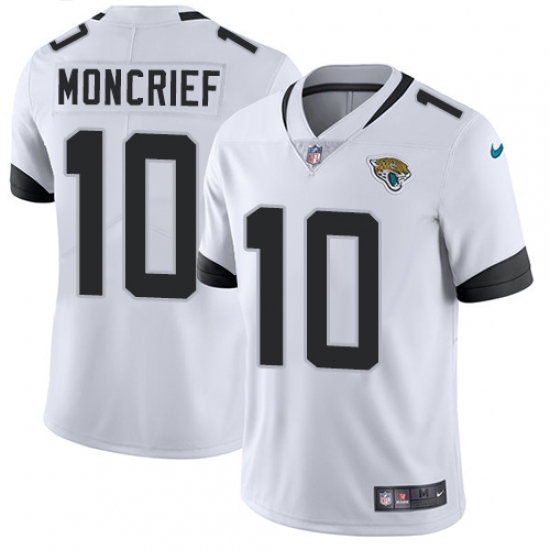 Youth Nike Jacksonville Jaguars #10 Donte Moncrief White Vapor Untouchable Limited Player NFL Jersey - Ujersey