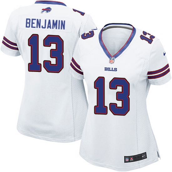 Women's Nike Buffalo Bills #13 Kelvin Benjamin Game White NFL Jersey - Ujersey