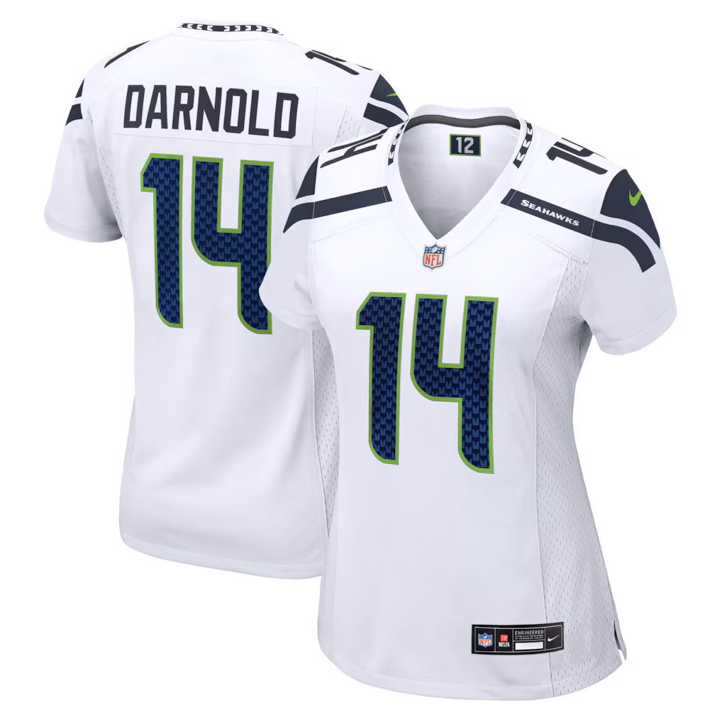 Women's Seattle Seahawks Sam Darnold Nike White Game Jersey
