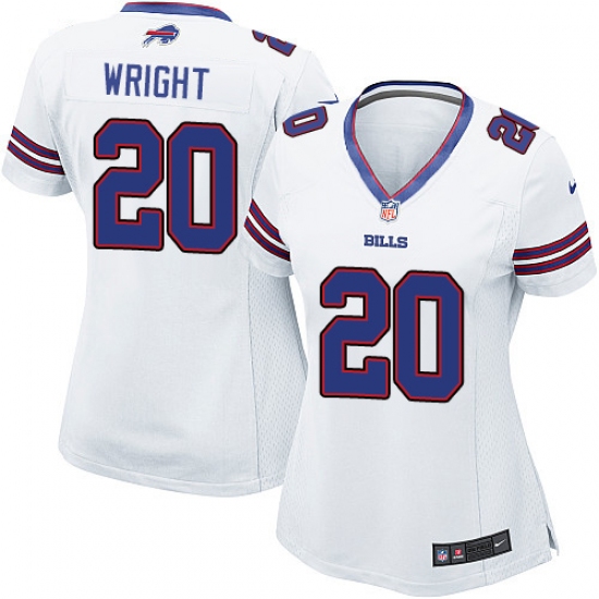 Women's Nike Buffalo Bills #20 Shareece Wright Game White NFL Jersey - Ujersey