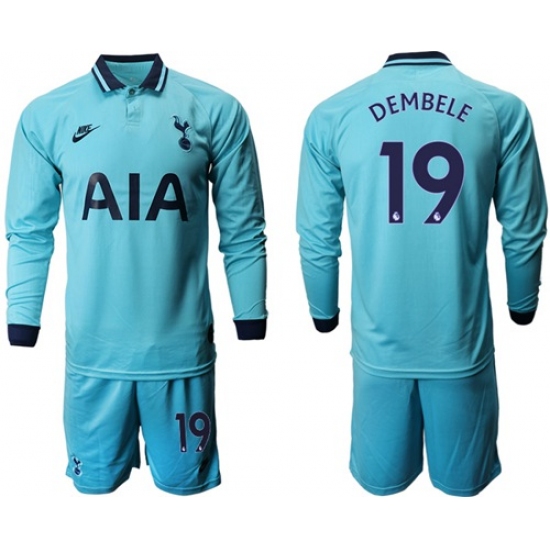 Tottenham Hotspur #19 Dembele Third Long Sleeves Soccer Club Jersey