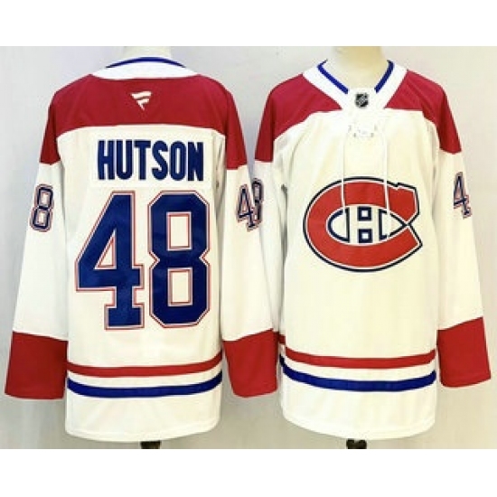 Men's Montreal Canadiens #48 Lane Hutson White Authentic Jersey - Ujersey