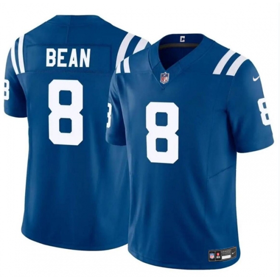 Men's Indianapolis Colts #8 Jason Bean Blue 2024 F.U.S.E. Vapor Limited Stitched Football Jersey