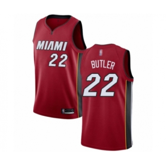 Women's Miami Heat #22 Jimmy Butler Swingman Red Basketball Jersey Statement Edition - Ujersey