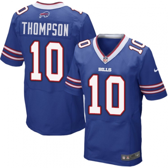 Men's Nike Buffalo Bills #10 Deonte Thompson Elite Royal Blue Team Color NFL Jersey - Ujersey