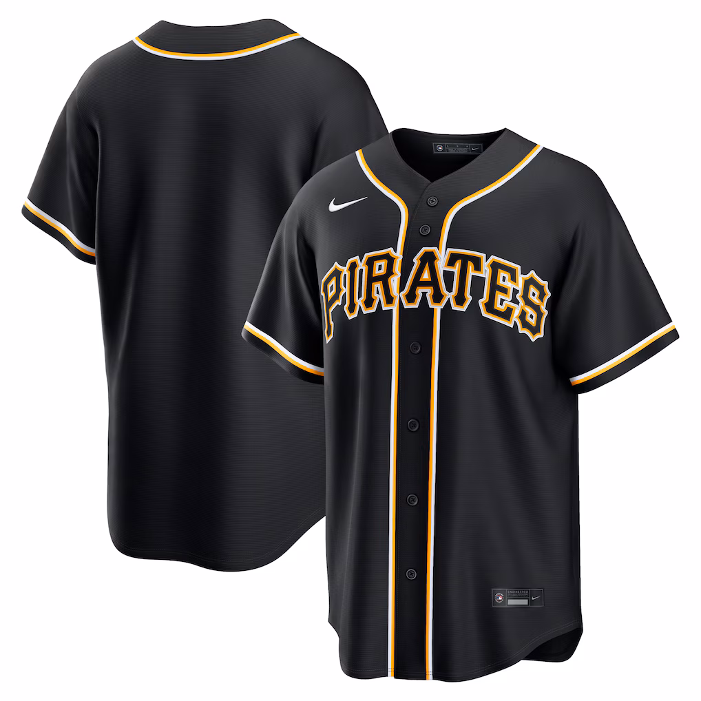 Men's Pittsburgh Pirates Nike Fashion Replica Black Out Jersey - Vujersey Los Angeles Rams