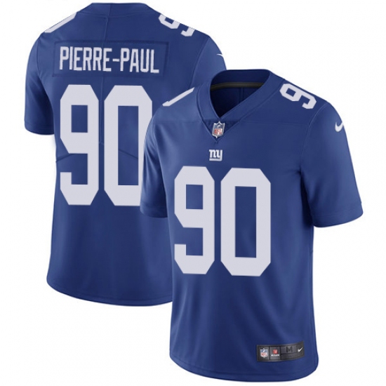 Men's Nike New York Giants #90 Jason Pierre-Paul Royal Blue Team Color Vapor Untouchable Limited Player NFL Jersey - Ujersey