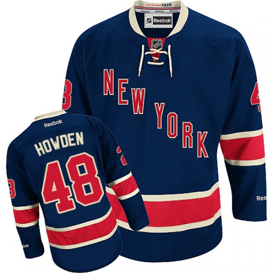 Men's Reebok New York Rangers #48 Brett Howden Authentic Navy Blue Third NHL Jersey - Ujersey