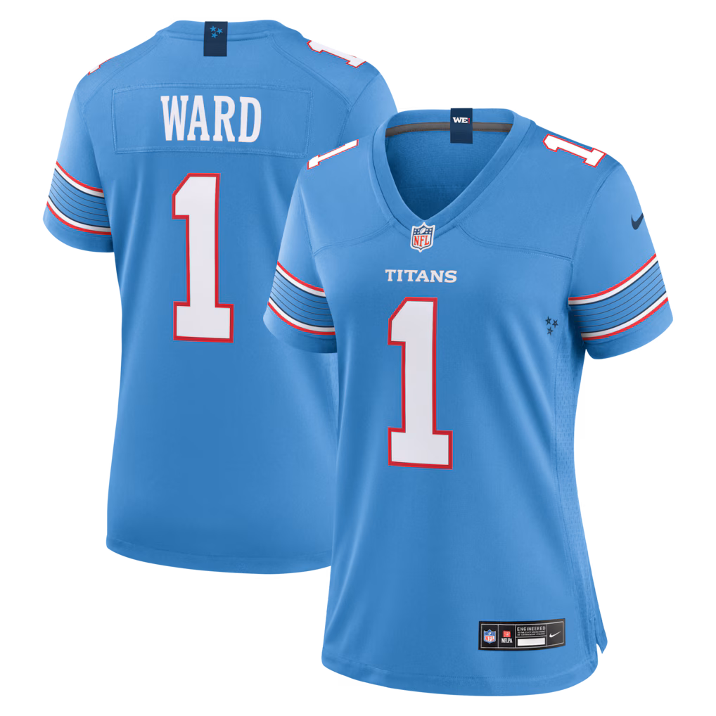 Women's Tennessee Titans Cameron Ward Nike Light Blue Game Jersey - Ujersey Shop
