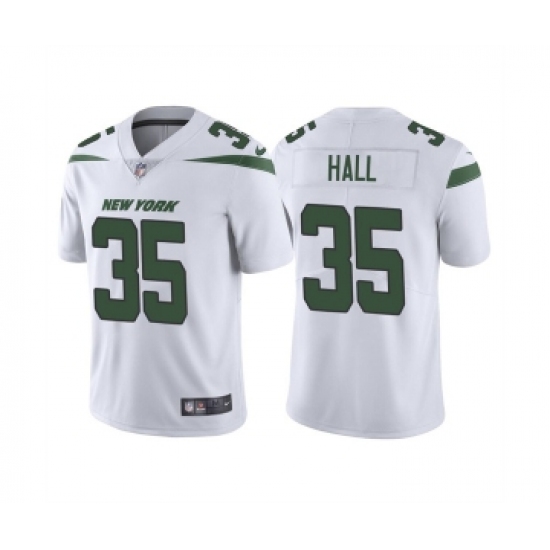 Men's New York Jets #35 Breece Hall 2022 White Vapor Untouchable Limited Stitched Jersey - Ujersey