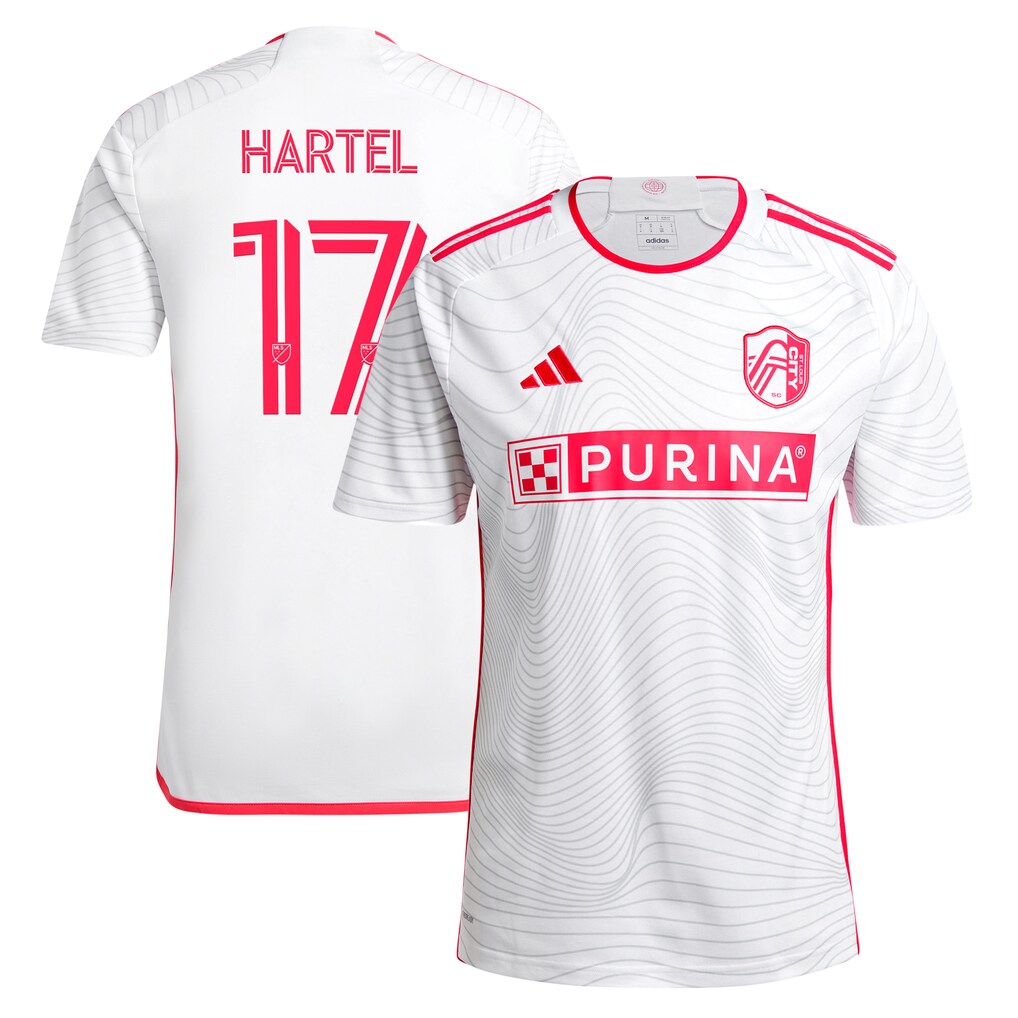 Men's St. Louis City SC Marcel Hartel adidas White 2024 The Confluence Kit Replica Player Jersey - Ujersey