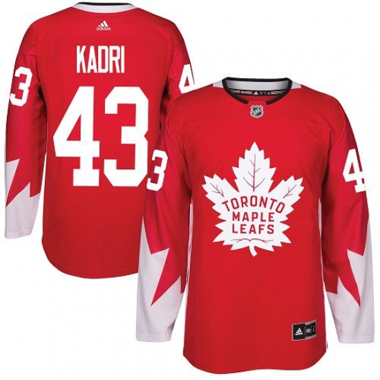 Youth Reebok Toronto Maple Leafs #43 Nazem Kadri Authentic Red Alternate NHL Jersey - Ujersey