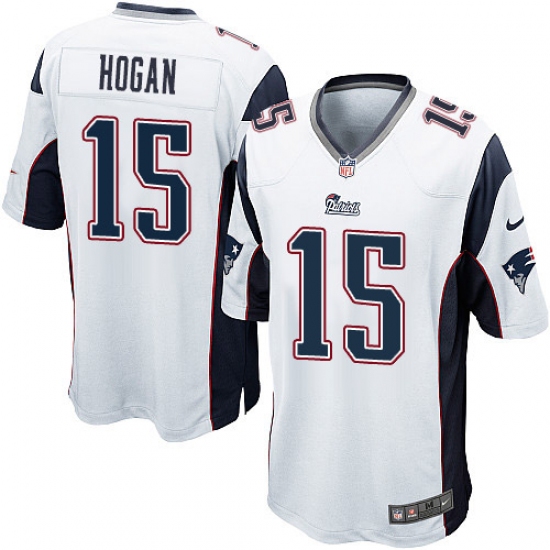Men's Nike New England Patriots #15 Chris Hogan Game White NFL Jersey - Ujersey