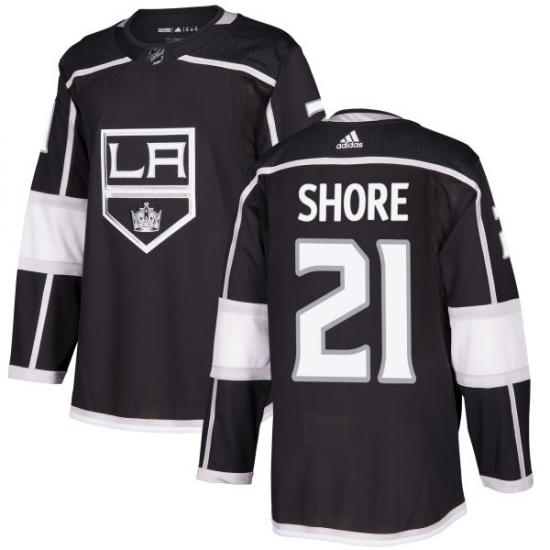 Men's Adidas Los Angeles Kings #21 Nick Shore Authentic Black Home NHL Jersey - Ujersey