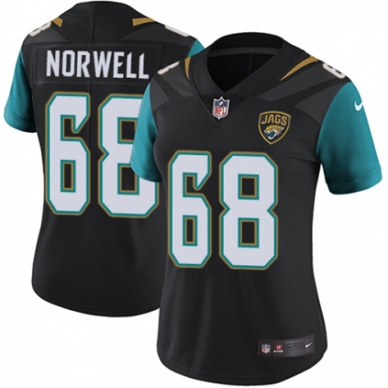 Men's Nike Jacksonville Jaguars #68 Andrew Norwell Gray Static Vapor Untouchable Limited NFL Jersey - Ujersey