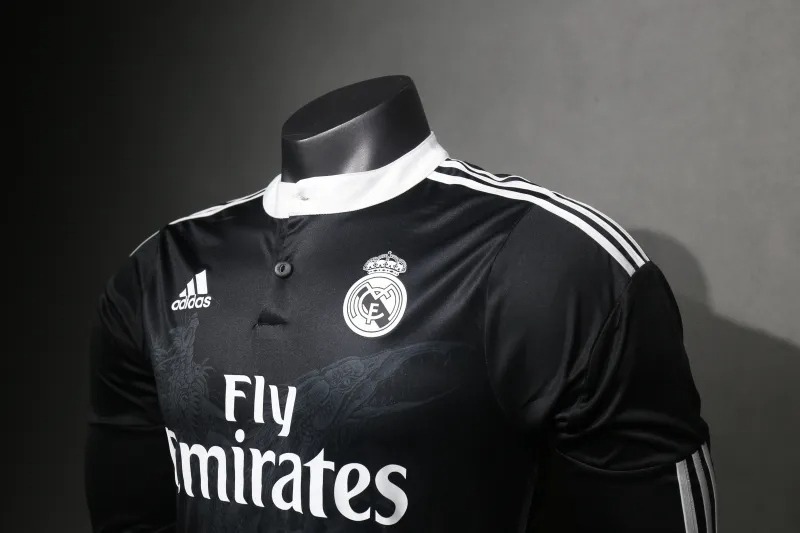 Real Madrid Retro Jersey Third Away Long Sleeve Soccer Shirt 2014/15