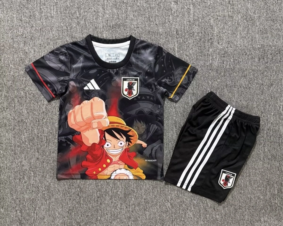 Japan Soccer Jersey One Piece Special Edition Kids Kit Jersey+Shorts 2025 - U-jersey
