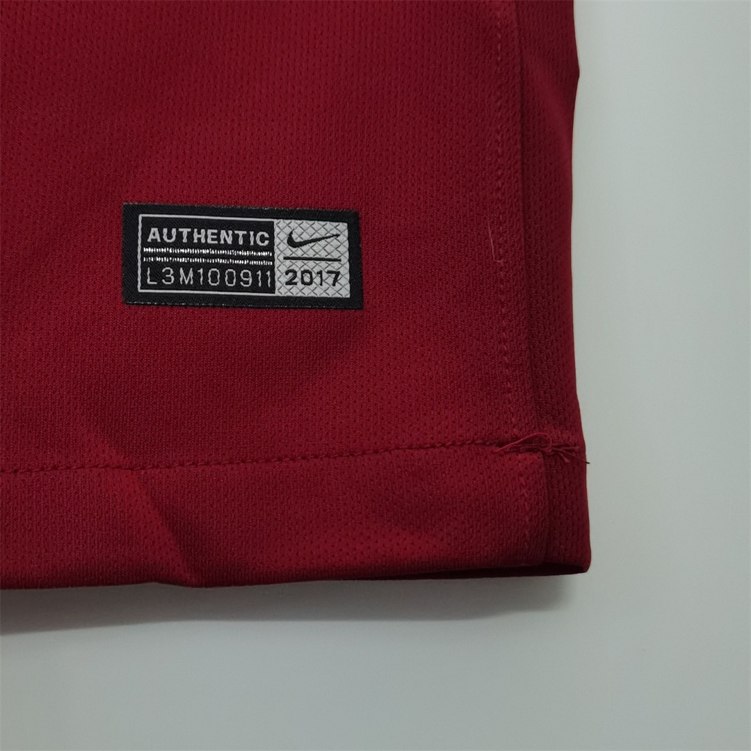 Roma Retro Soccer Jersey Home Custom Shirt 2017/18 - SUjersey01