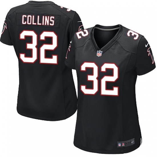 Women's Nike Atlanta Falcons #32 Jalen Collins Game Black Alternate NFL Jersey - Ujersey