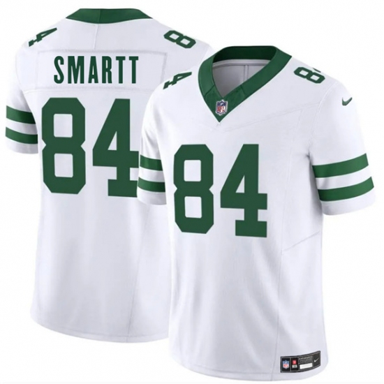 Men's New York Jets #84 Stone Smartt White 2025 F.U.S.E. Vapor Untouchable Limited Football Stitched Jersey - Ujersey