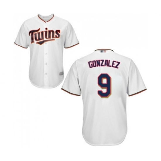 Men's Minnesota Twins #9 Marwin Gonzalez Replica White Home Cool Base Baseball Jersey - Ujersey