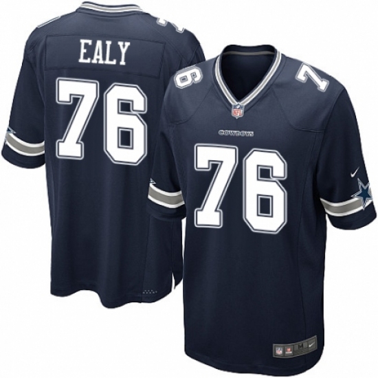 Men's Nike Dallas Cowboys #76 Kony Ealy Game Navy Blue Team Color NFL Jersey - Ujersey