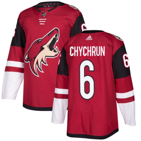 Youth Adidas Arizona Coyotes #6 Jakob Chychrun Authentic Burgundy Red Home NHL Jersey - Ujersey