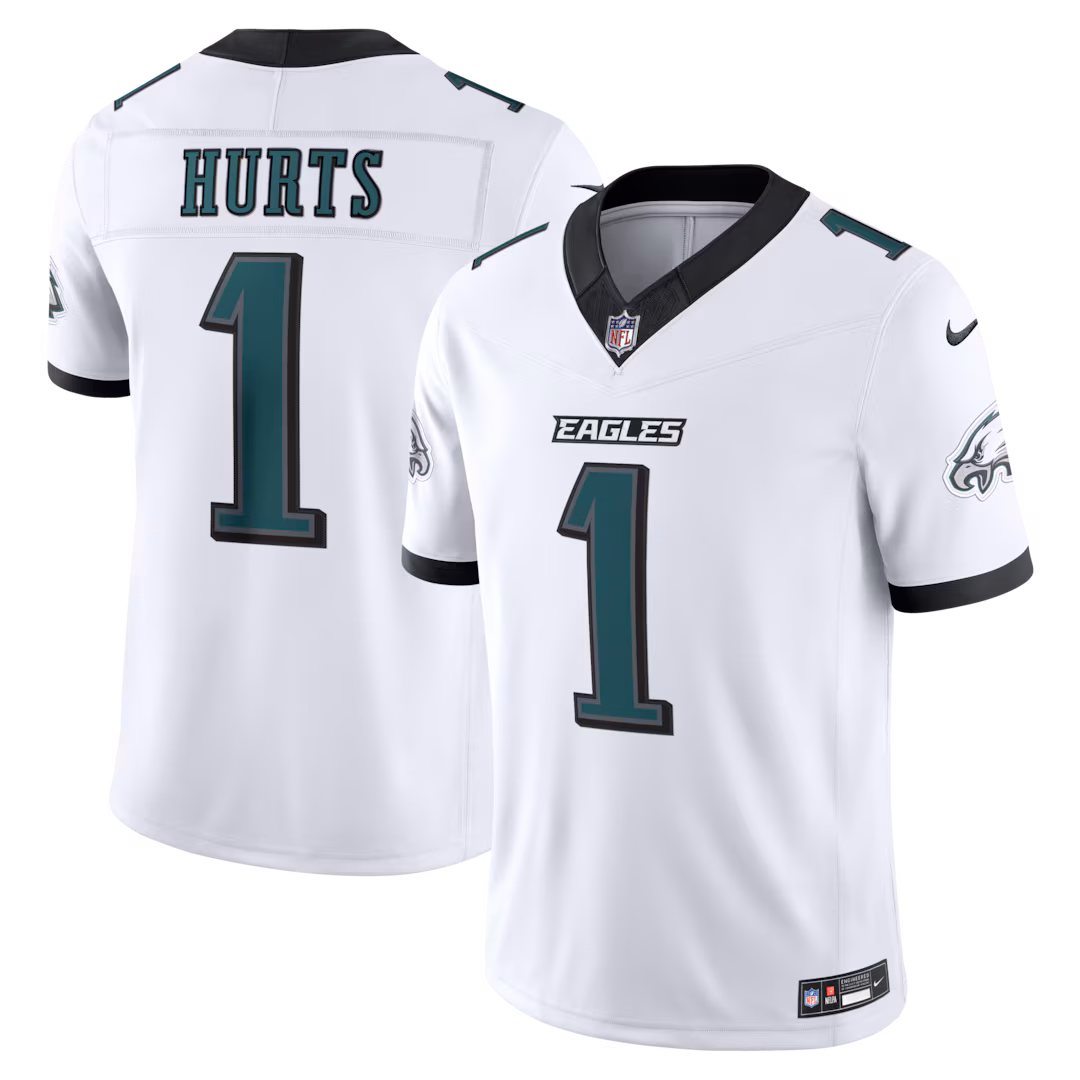 Men's Philadelphia Eagles Jalen Hurts Nike White Vapor F.U.S.E. Stitched Limited Jersey - Ujersey