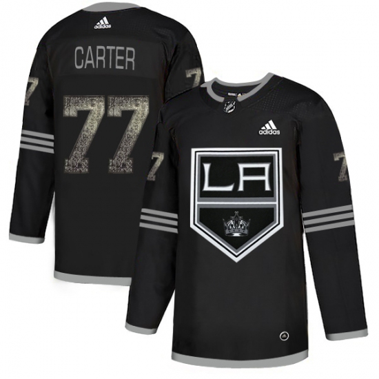 Men's Adidas Los Angeles Kings #77 Jeff Carter Black Authentic Classic Stitched NHL Jersey - Ujersey