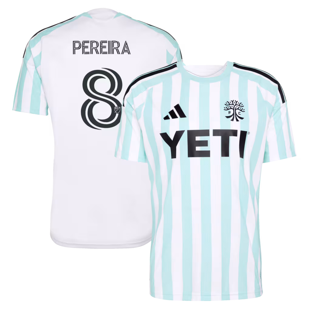 Men's Austin FC Daniel Pereira adidas White 2026 The Rooted Kit Replica Jersey - Ujersey NHL