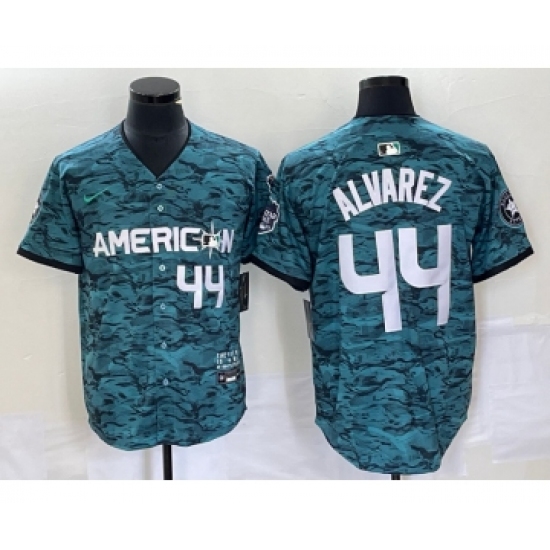 Men's Nike Houston Astros #44 Yordan Alvarez Teal 2023 All Star Cool Base Stitched Baseball Jersey - Ujersey