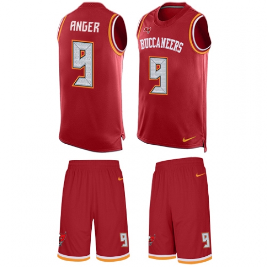 Men's Nike Tampa Bay Buccaneers #9 Bryan Anger Limited Red Tank Top Suit NFL Jersey - Ujersey