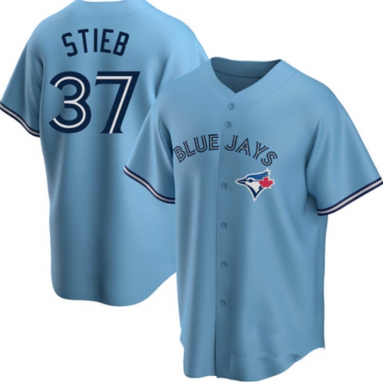 Men's Toronto Blue Jays #37 Dave Stieb Blue Home Cool Base Stitched Baseball Jersey - Ujersey