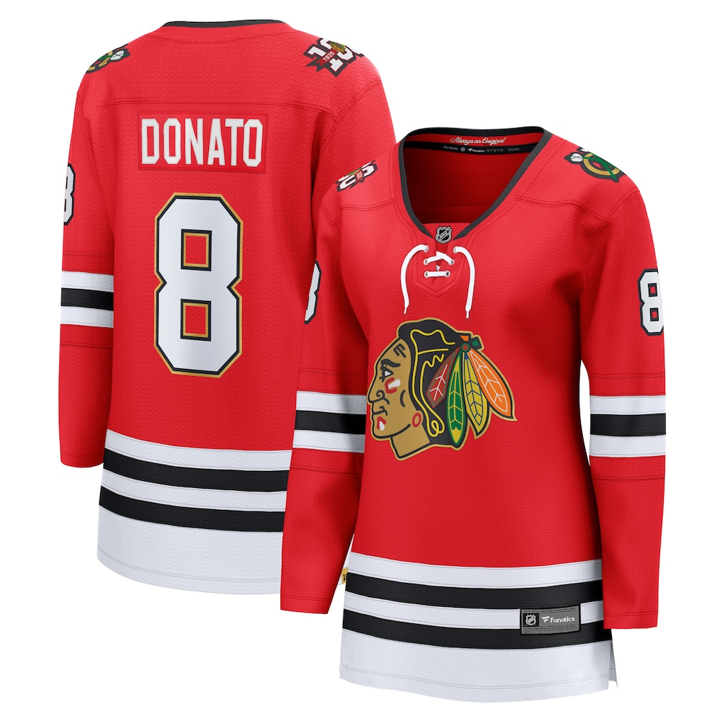 Women's Chicago Blackhawks Ryan Donato Fanatics Red Centennial Breakaway Player Jersey - ujerseystore