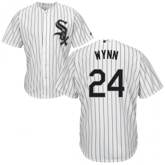 Youth Majestic Chicago White Sox #24 Early Wynn Authentic White Home Cool Base MLB Jersey - Ujersey